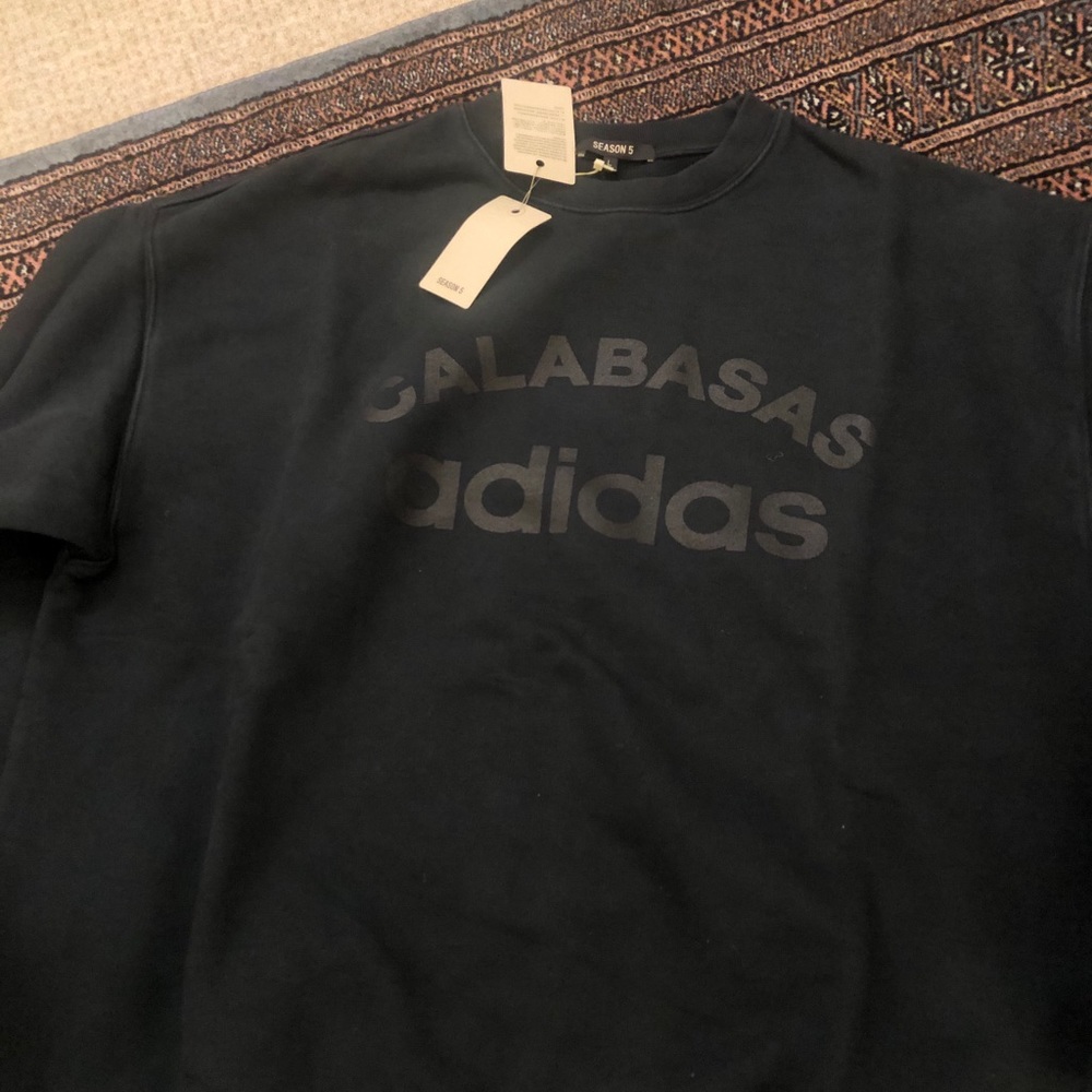 Addidas - Yeezy - Calabasas Black Sweatshirt- LG - Picture 5 of 16